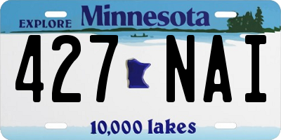MN license plate 427NAI