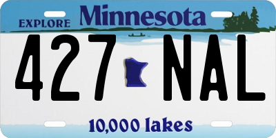 MN license plate 427NAL