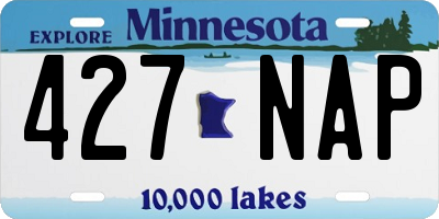 MN license plate 427NAP