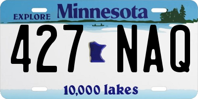 MN license plate 427NAQ