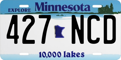 MN license plate 427NCD
