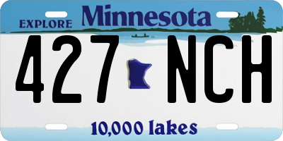 MN license plate 427NCH