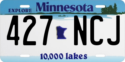 MN license plate 427NCJ