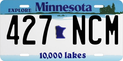 MN license plate 427NCM