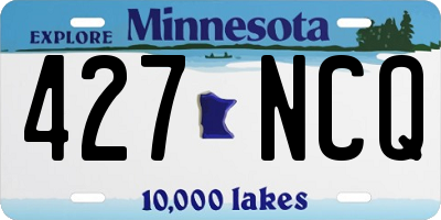 MN license plate 427NCQ