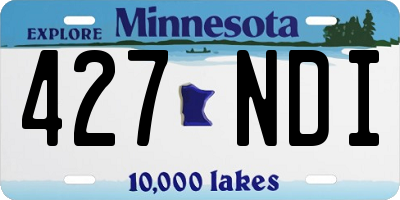 MN license plate 427NDI