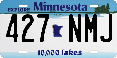 MN license plate 427NMJ