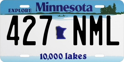 MN license plate 427NML