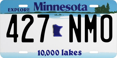 MN license plate 427NMO