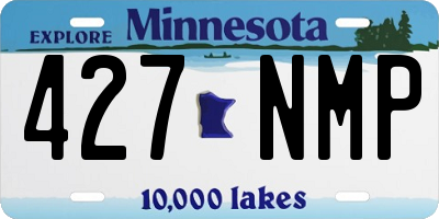 MN license plate 427NMP