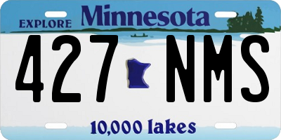 MN license plate 427NMS