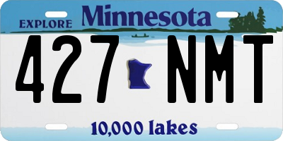 MN license plate 427NMT