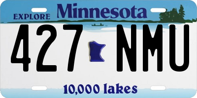 MN license plate 427NMU