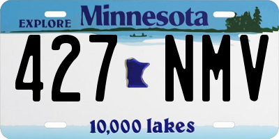 MN license plate 427NMV