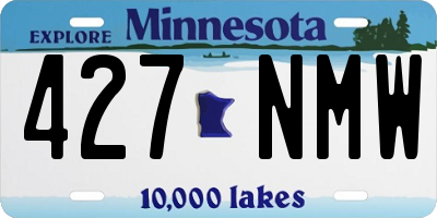 MN license plate 427NMW