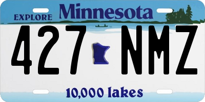 MN license plate 427NMZ
