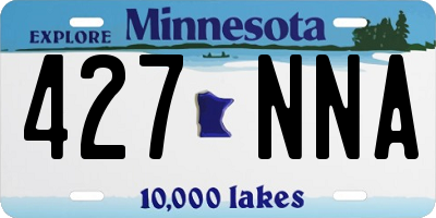 MN license plate 427NNA
