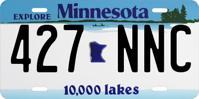 MN license plate 427NNC