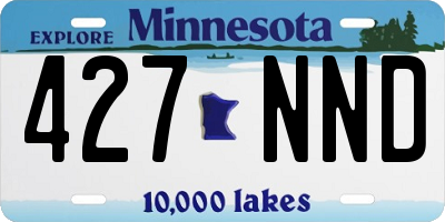 MN license plate 427NND