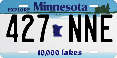MN license plate 427NNE