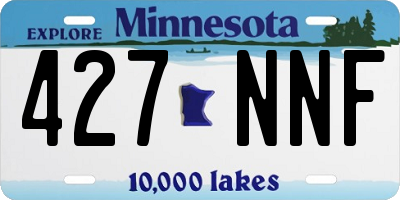 MN license plate 427NNF