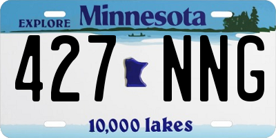 MN license plate 427NNG