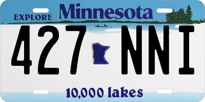 MN license plate 427NNI