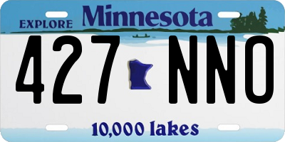 MN license plate 427NNO
