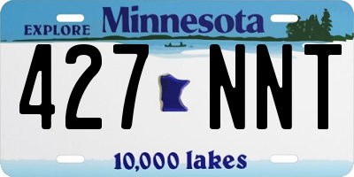 MN license plate 427NNT