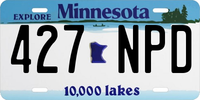 MN license plate 427NPD