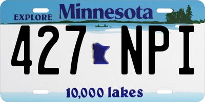 MN license plate 427NPI