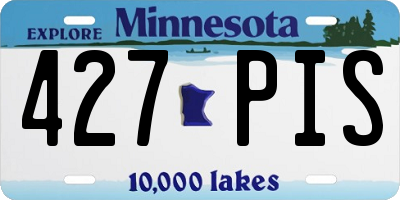 MN license plate 427PIS