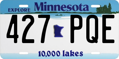 MN license plate 427PQE