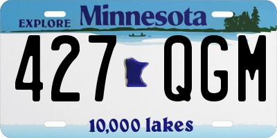 MN license plate 427QGM