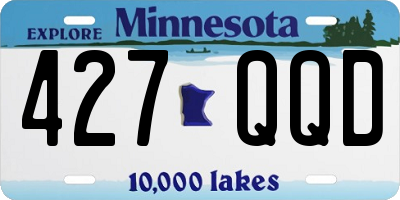 MN license plate 427QQD