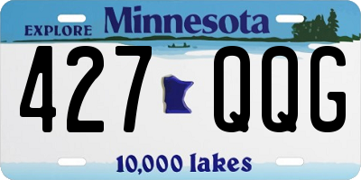 MN license plate 427QQG