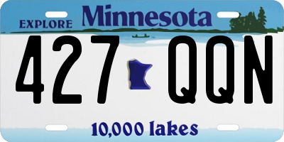 MN license plate 427QQN