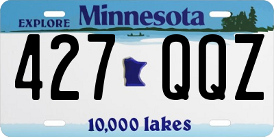 MN license plate 427QQZ