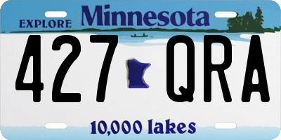 MN license plate 427QRA