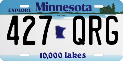 MN license plate 427QRG