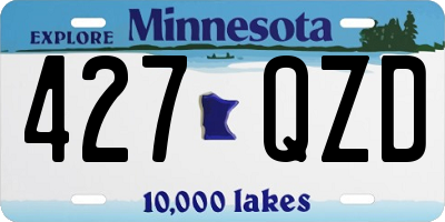 MN license plate 427QZD