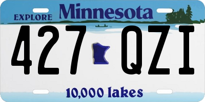 MN license plate 427QZI