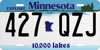 MN license plate 427QZJ