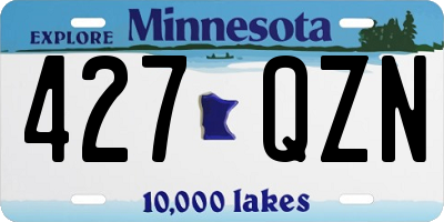 MN license plate 427QZN