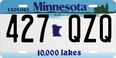 MN license plate 427QZQ