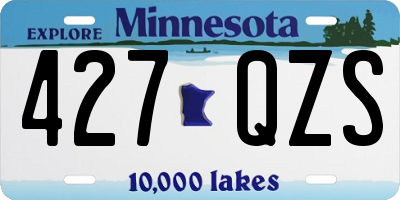 MN license plate 427QZS