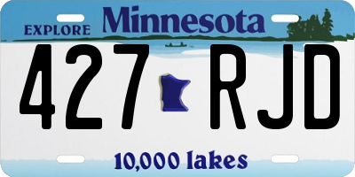 MN license plate 427RJD