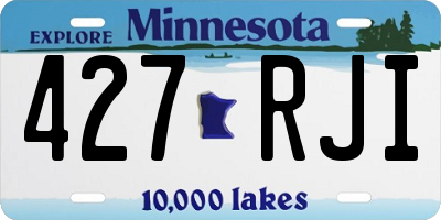 MN license plate 427RJI
