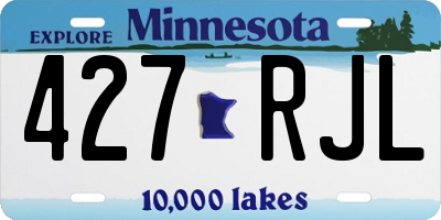 MN license plate 427RJL