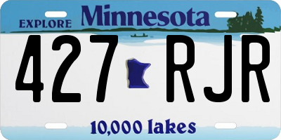 MN license plate 427RJR